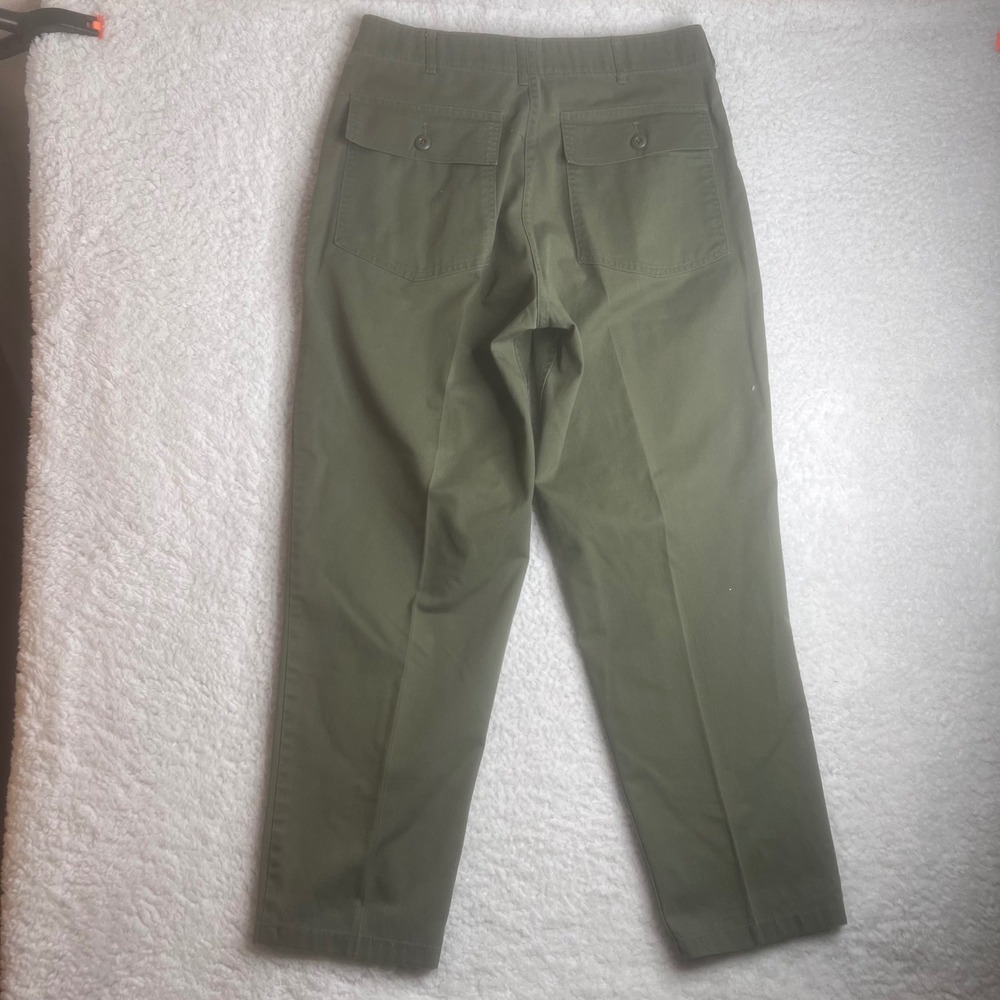 70s 80s Military OG-507 pants fatigue pockets serval zipper 32x29
